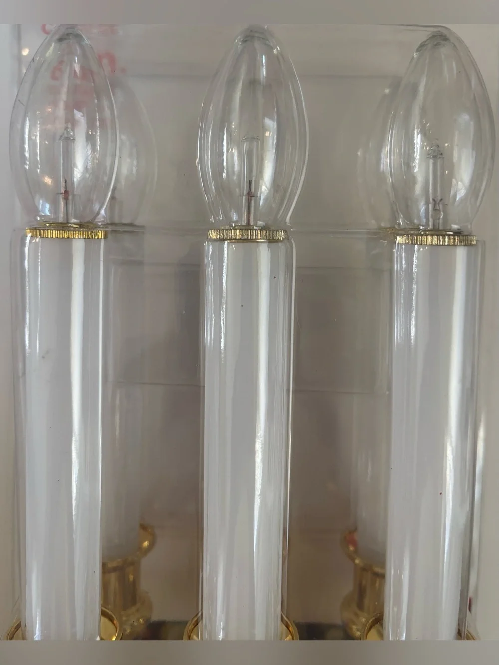 set of 6 Christmas window candles by GE NEW NWT